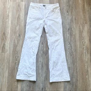 White House Black Market White Flair Leg Jeans